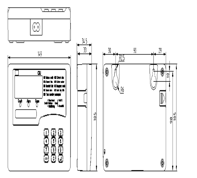 Split Din-rail Single Phase STS Prepayment Meter